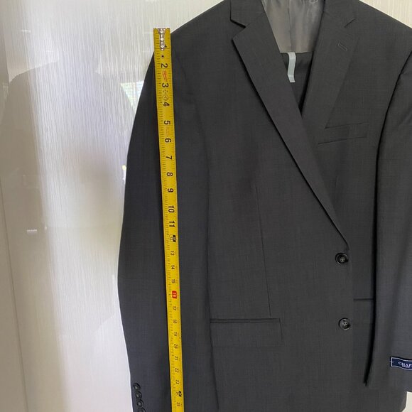 Men's 42L CHAPS Medium Grey Suit. - Picture 8 of 10